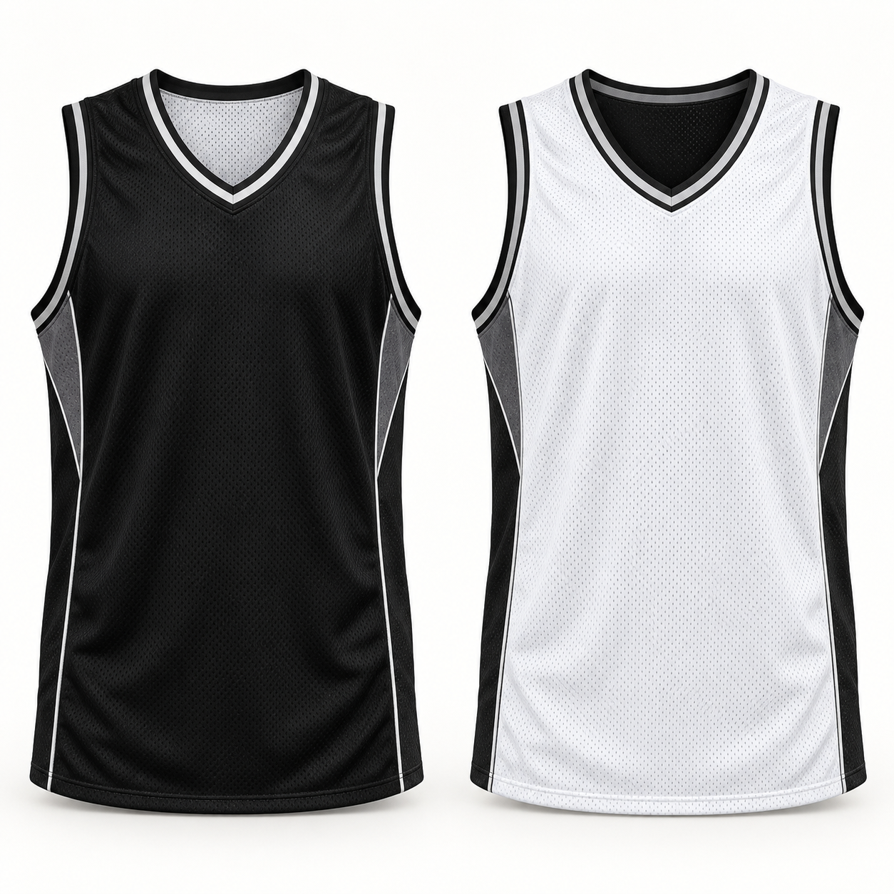 Reversible basketball practice jersey