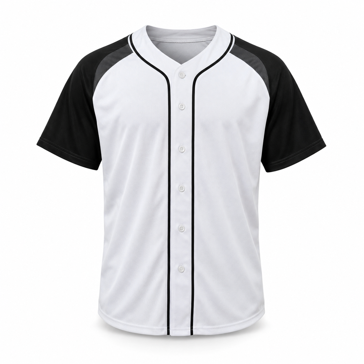 Button-front baseball jersey