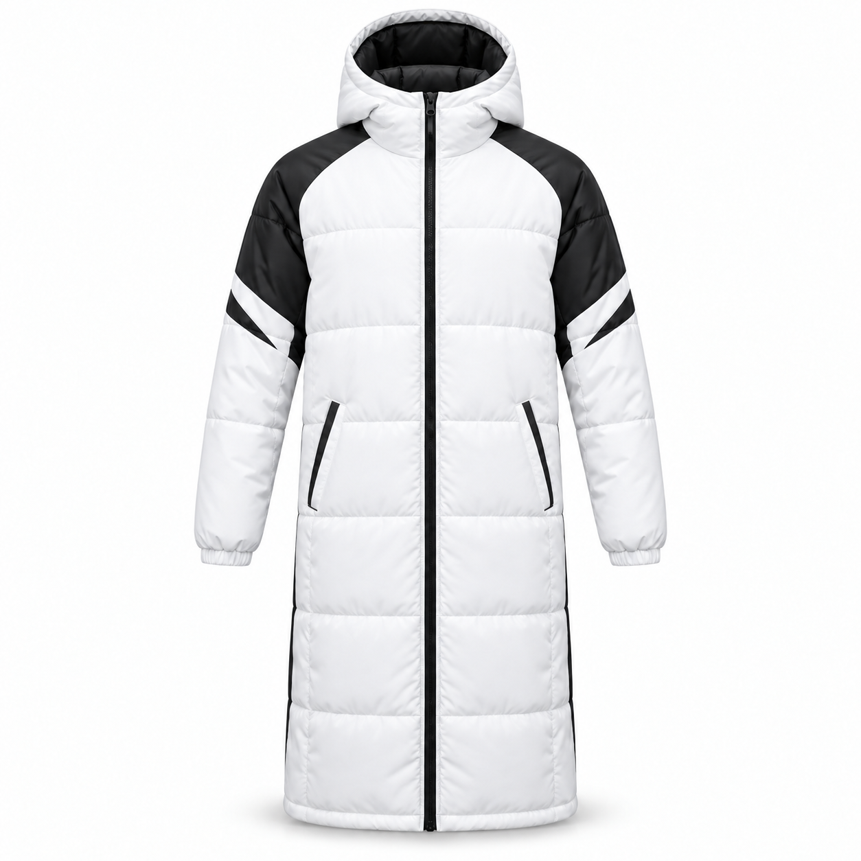 Long padded bench coat